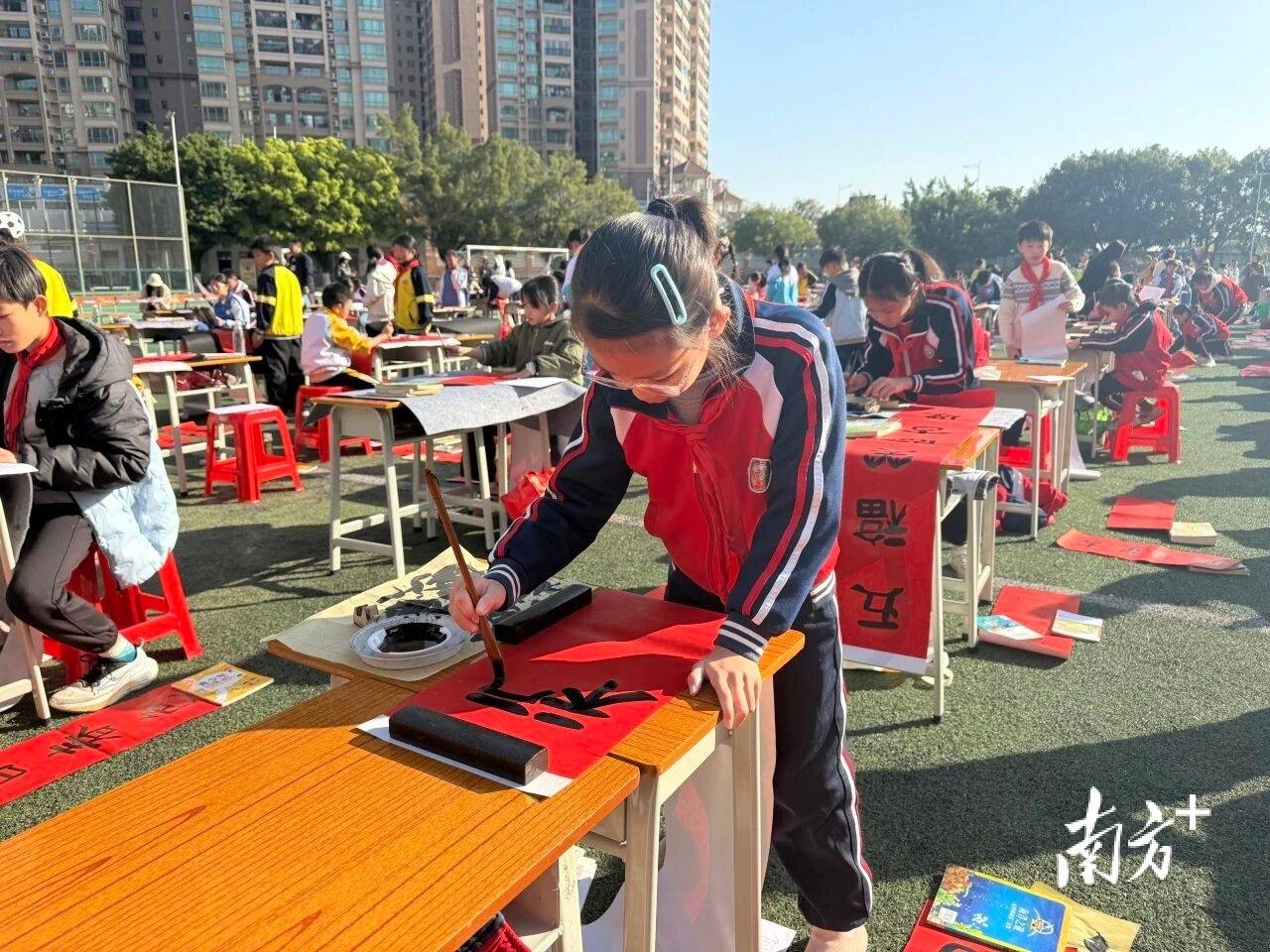 筆墨迎新春！清新區中小學生春聯書法大賽舉辦