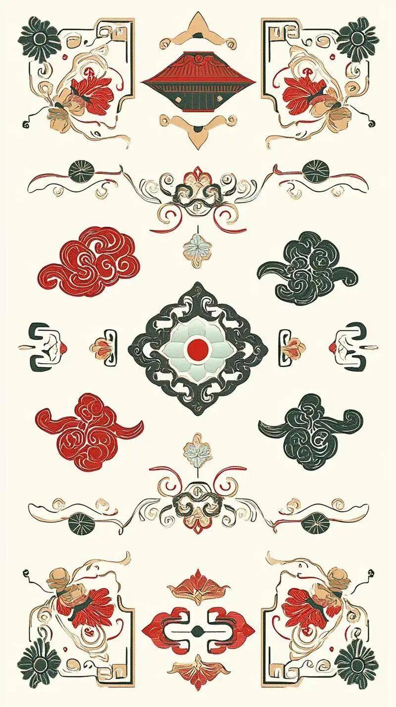 國風古韻-刺繡紋飾紋樣圖案設計分享!